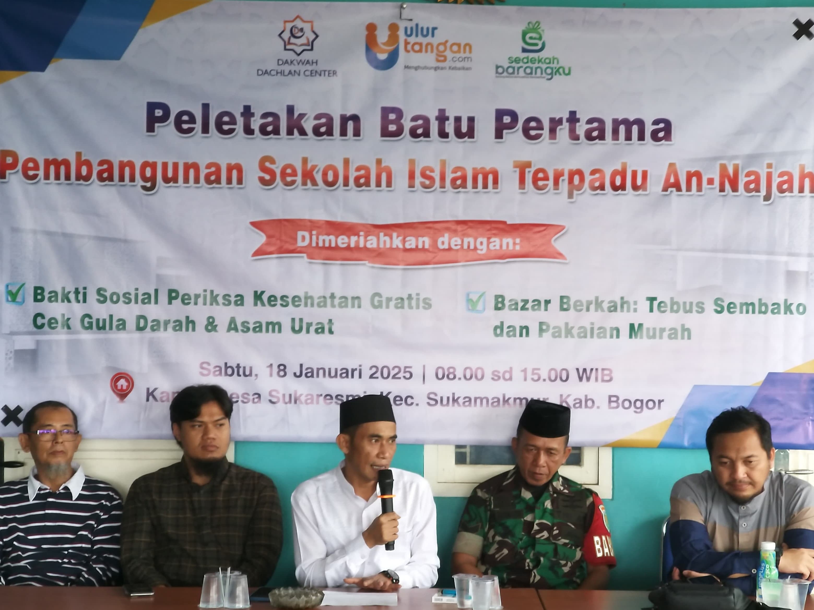 Ulurtangan dan DDC Resmikan Pembangunan Sekolah Islam Terpadu Di Sukaresmi Bogor